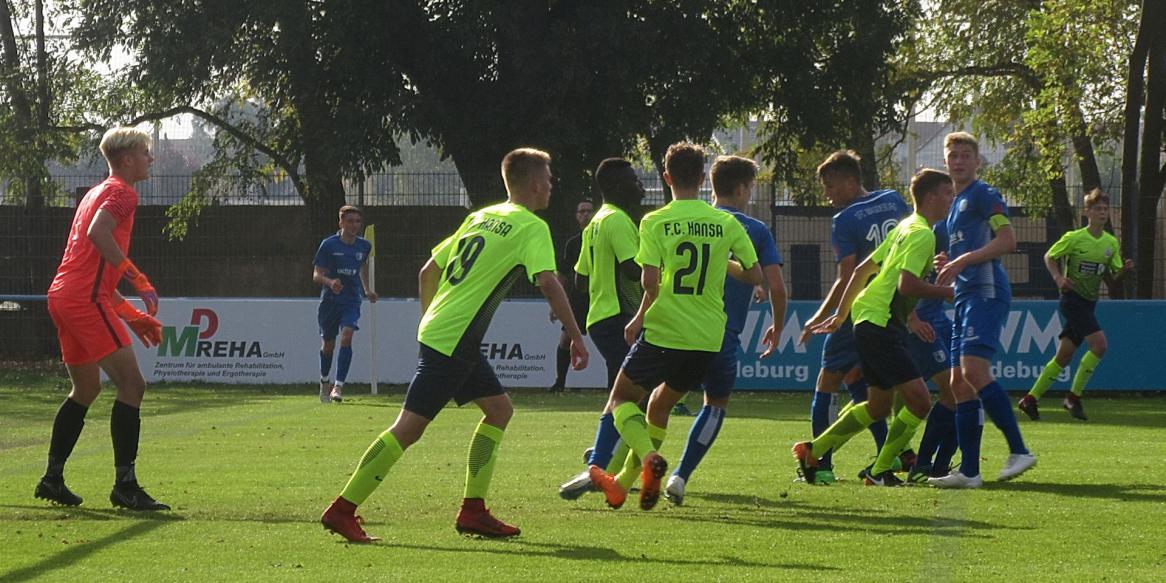 U-17 JUNIOREN DES 1. FC MAGDEBURG SPITZENREITER DER REGIONALLIGA