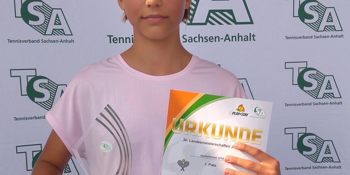 Stella Sandrock Vize-Landesmeisterin im Tennis