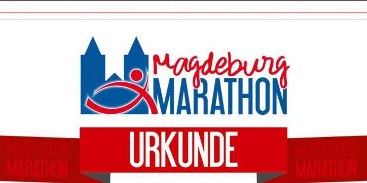 Erfolgreiche Läufer beim Magdeburg Marathon